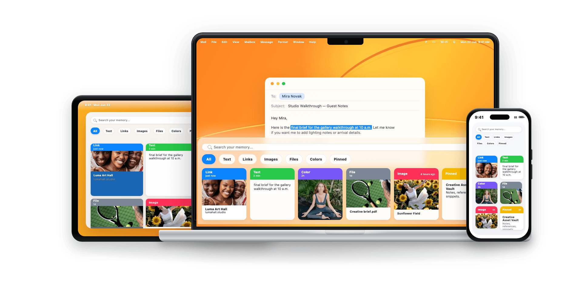 SyncPocket App na MacBooku i iPhonie